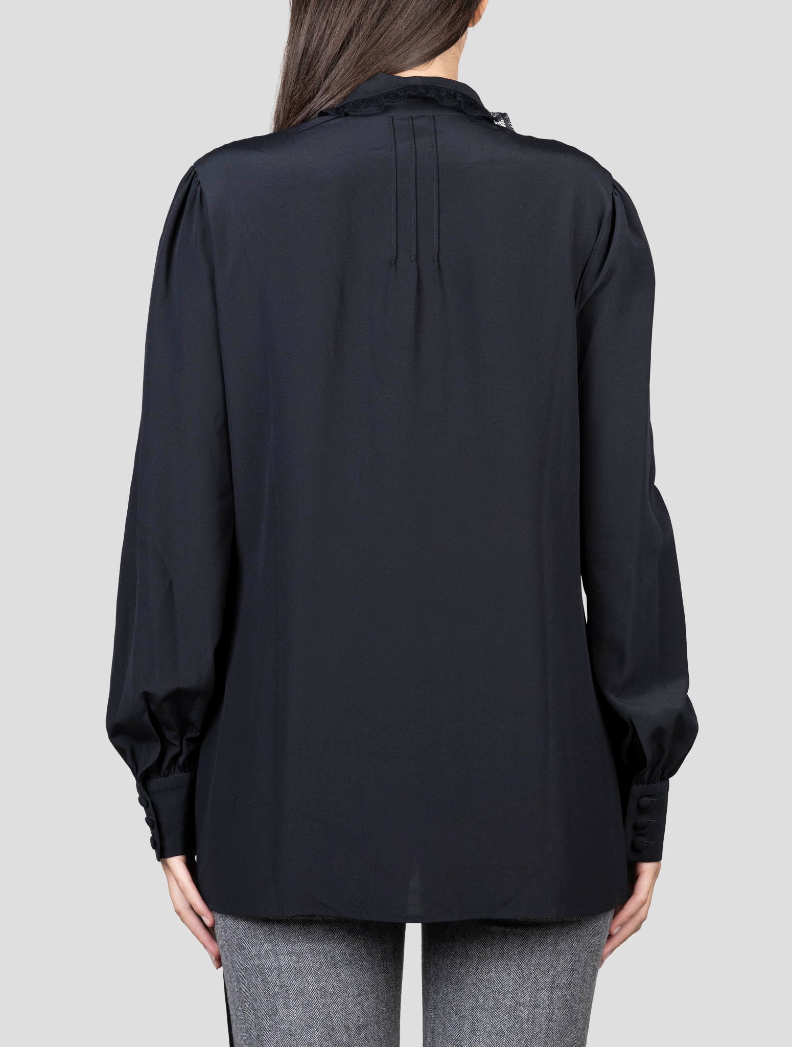Kiton Black Silk Shirt