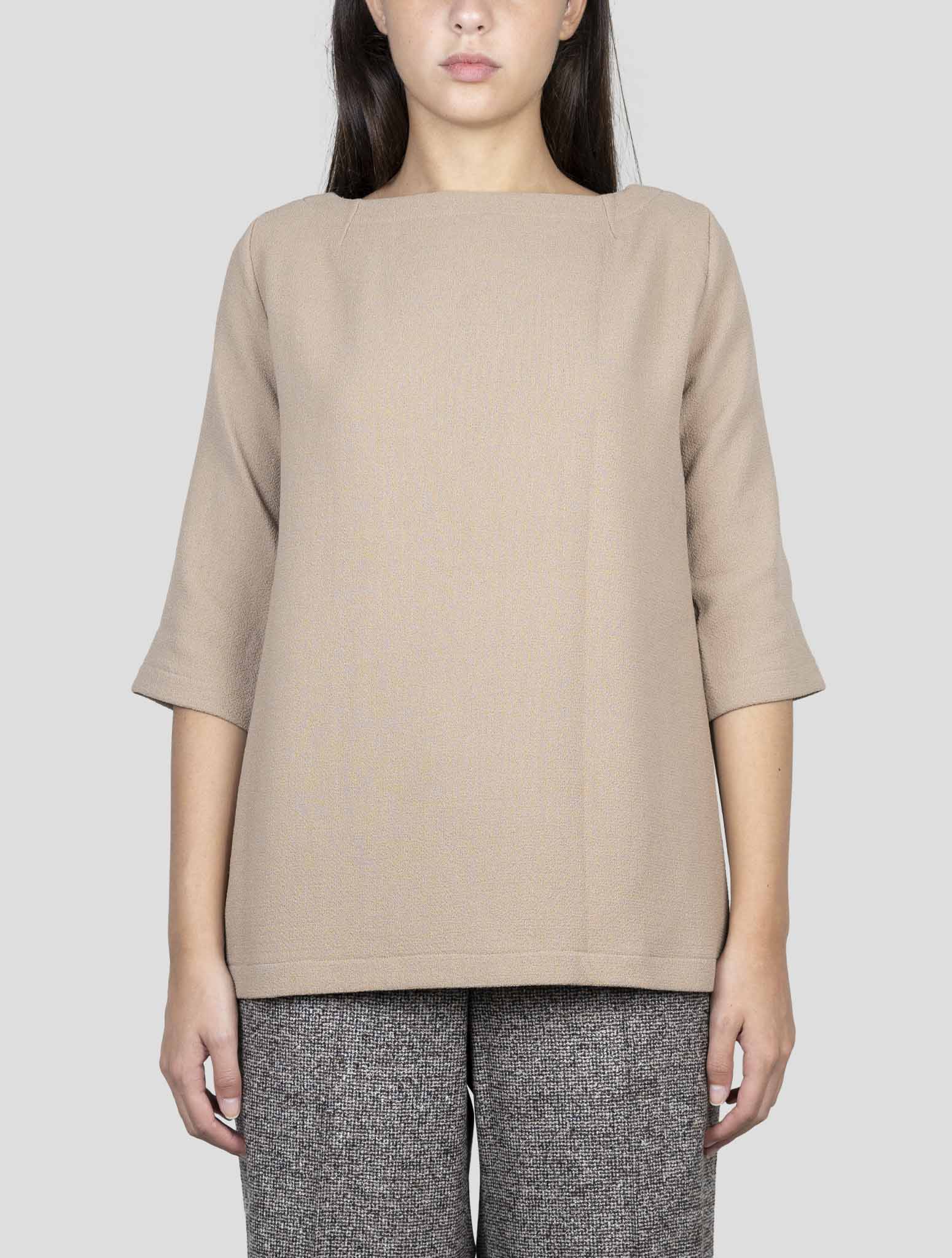 Kiton Brown Wool Shirt