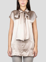 Kiton Bronze Silk Shirt