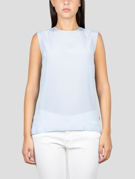 Kiton Light Blue Silk Shirt