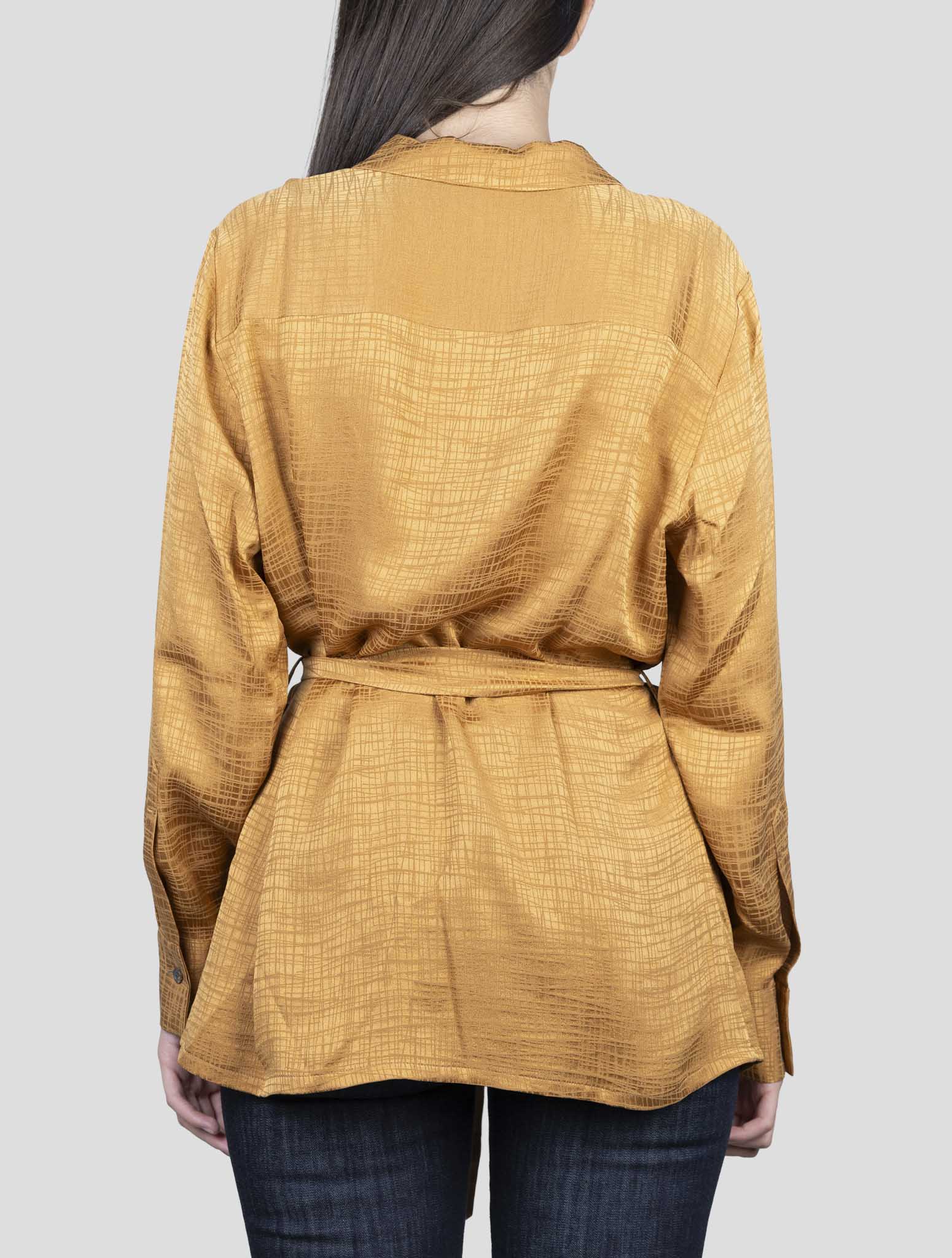 Kiton Brown Silk Shirt