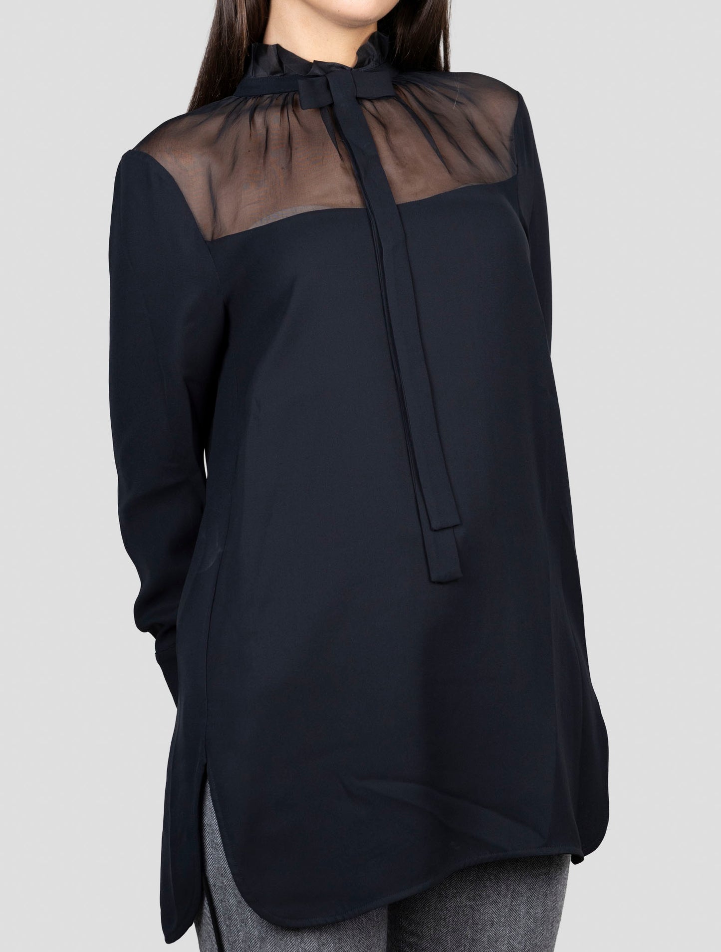 Kiton Black Silk Shirt