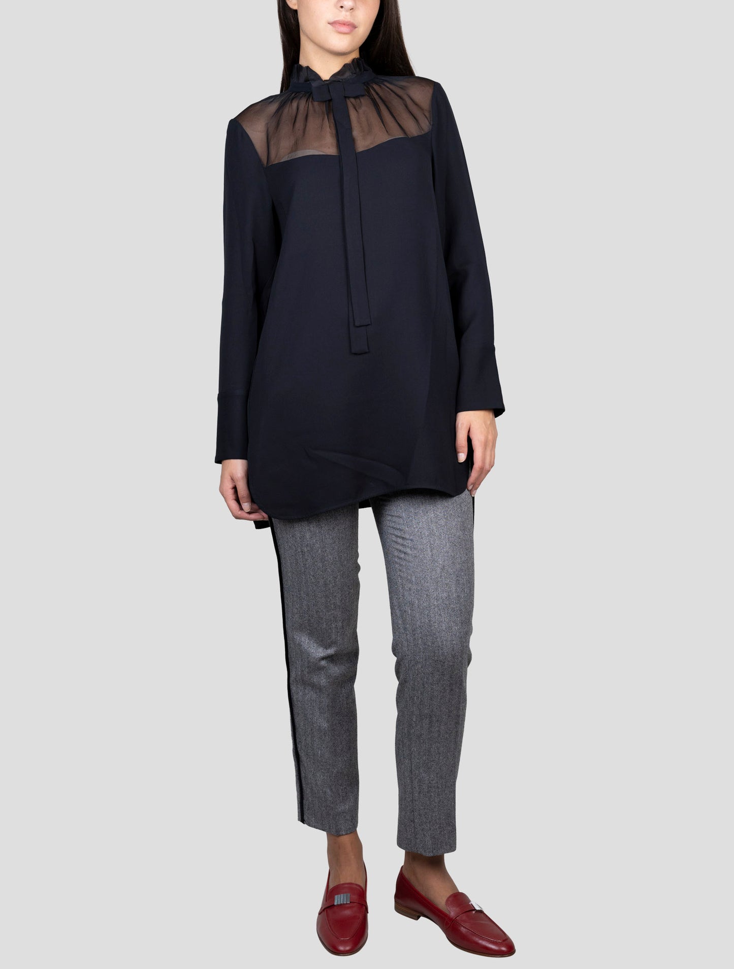 Kiton Black Silk Shirt