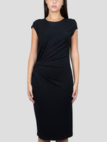 Kiton Black Viscose Ea Dress