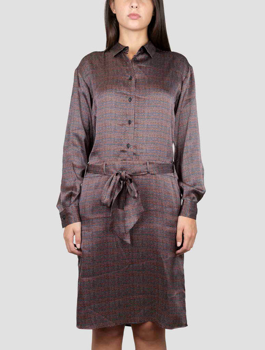 Kiton Multicolor Silk Dress