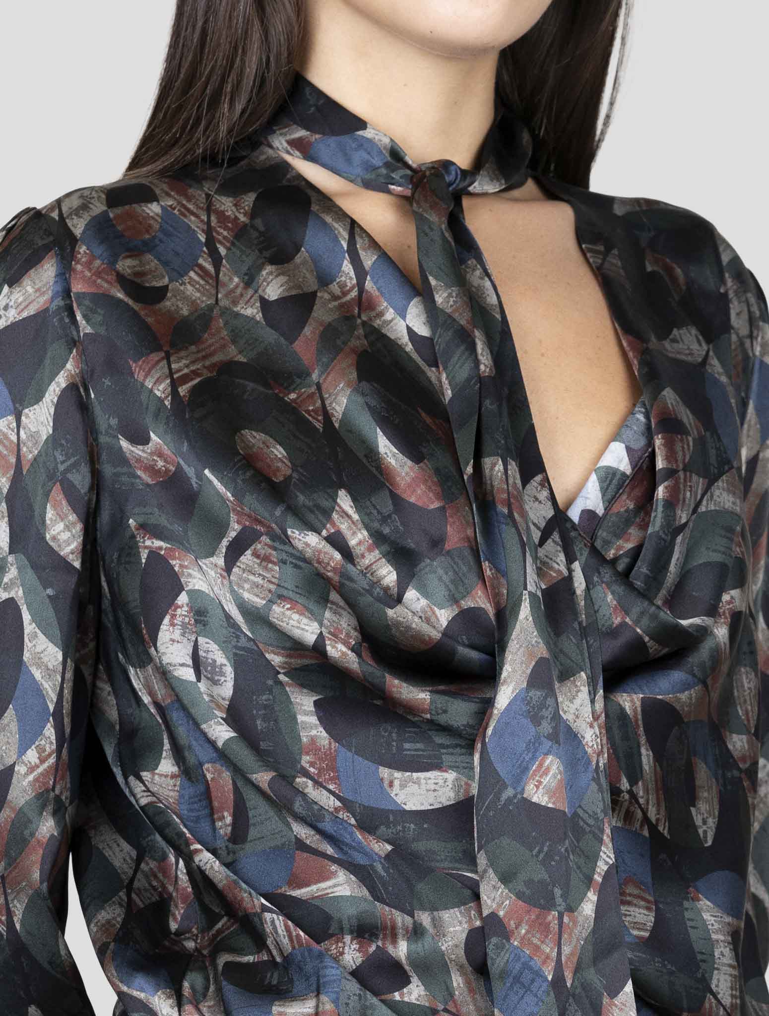 Kiton Brown Silk Dress