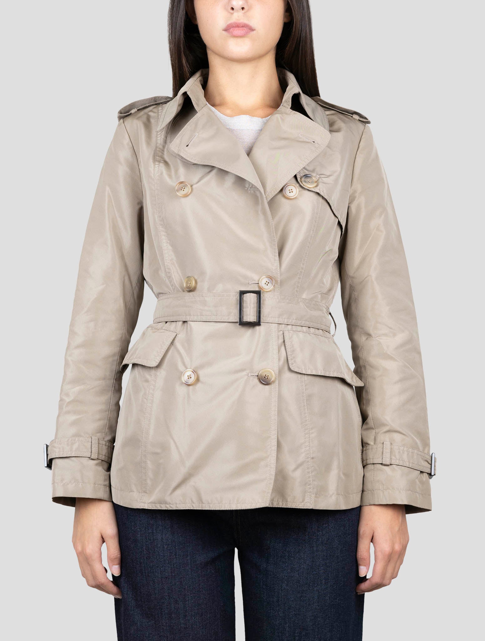 Kiton Brown Pl Silk Coat