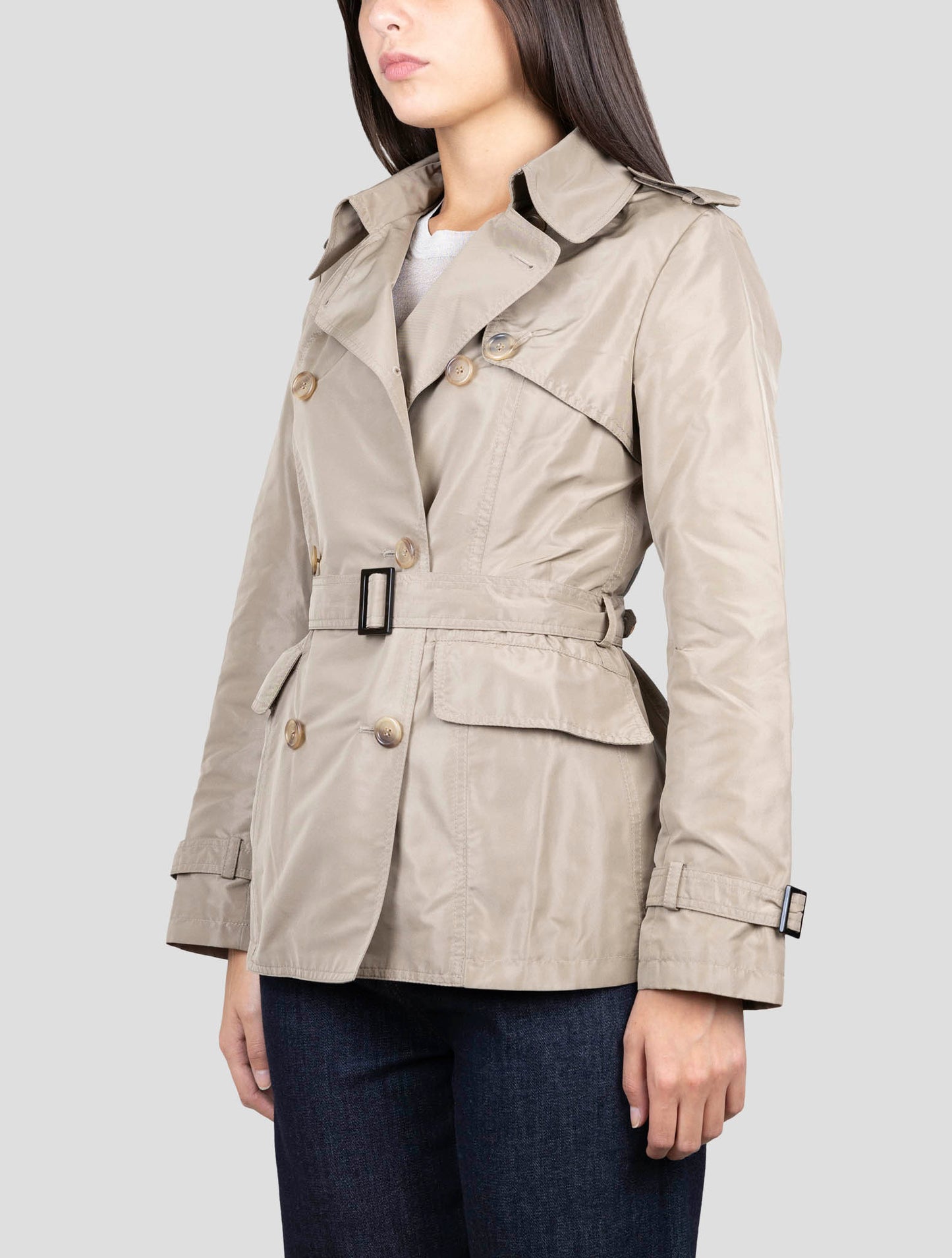 Kiton Brown Pl Silk Coat