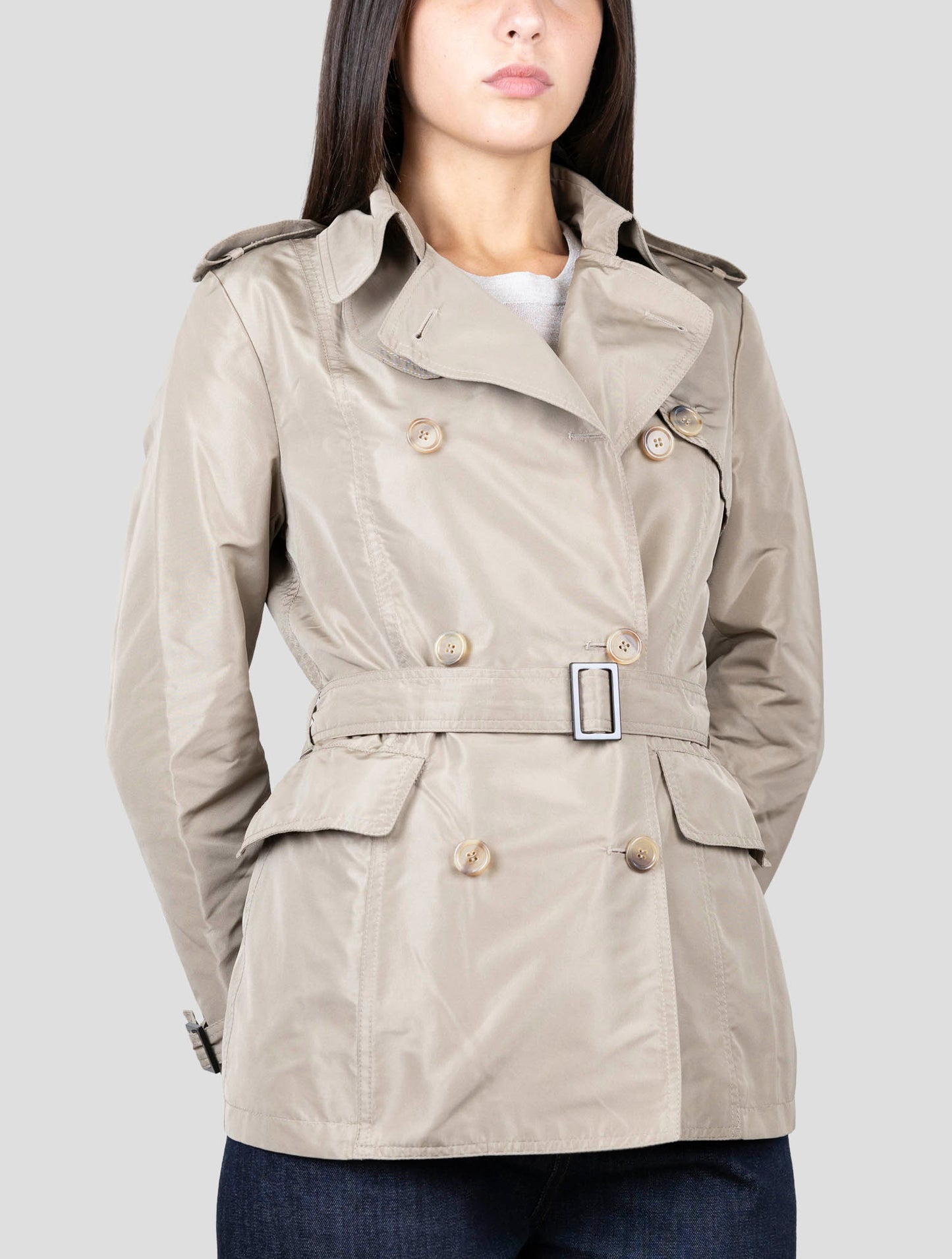 Kiton Brown Pl Silk Coat