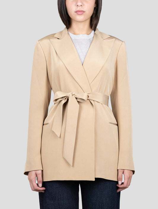 Kiton Brown Silk Blazer