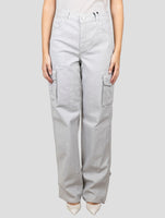 Kiton Light Gray Cotton Ea Cargo Jeans