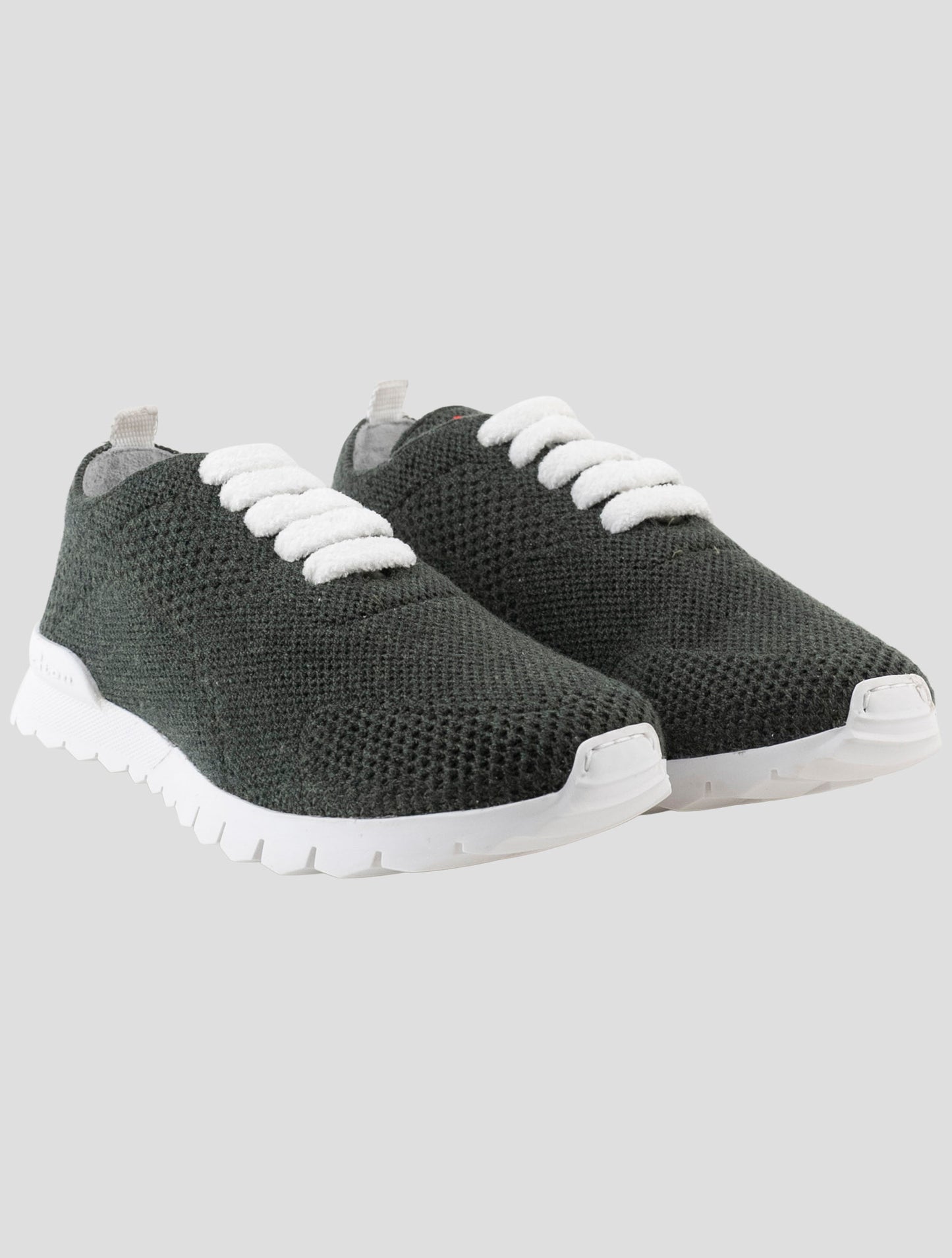 Kiton Green Cashmere Sneakers