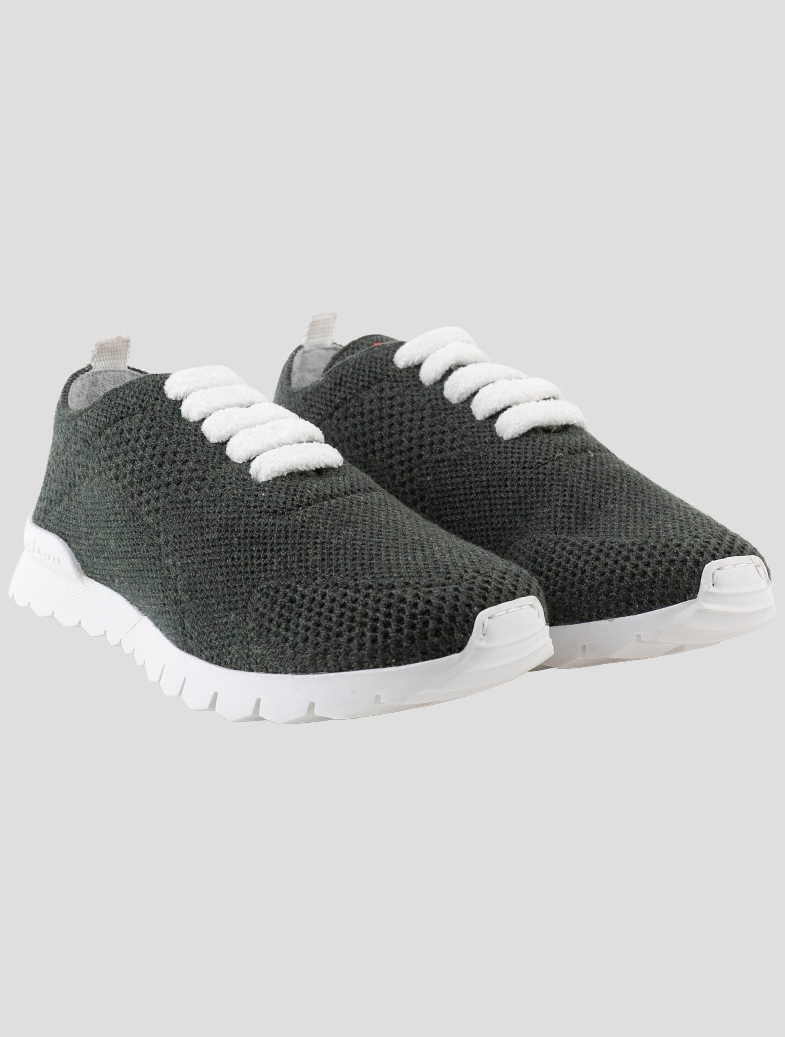 Kiton Green Cashmere Sneakers