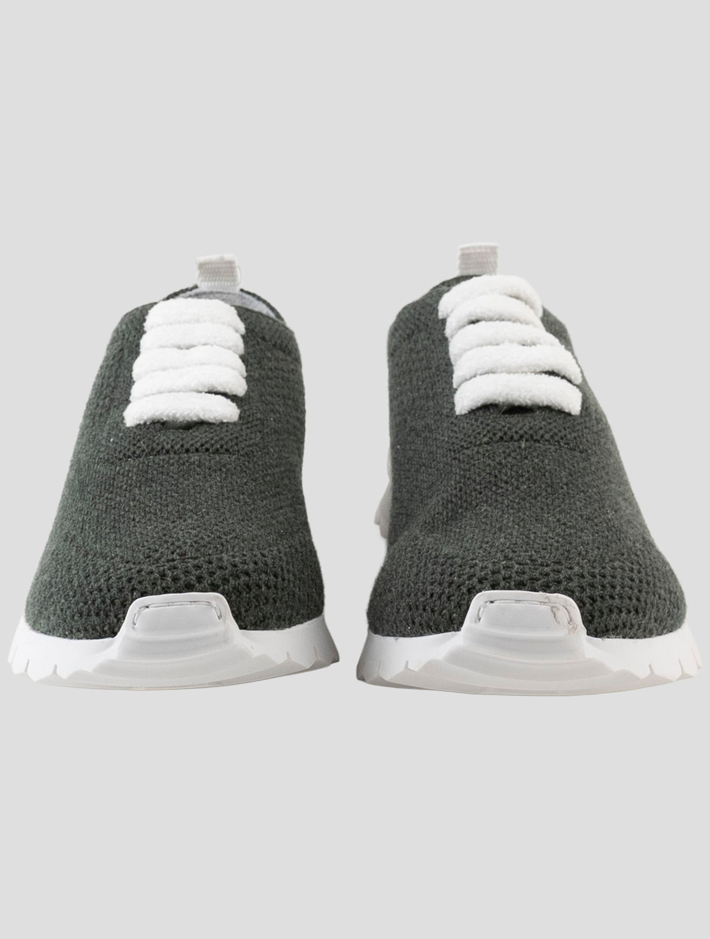 Kiton Green Cashmere Sneakers