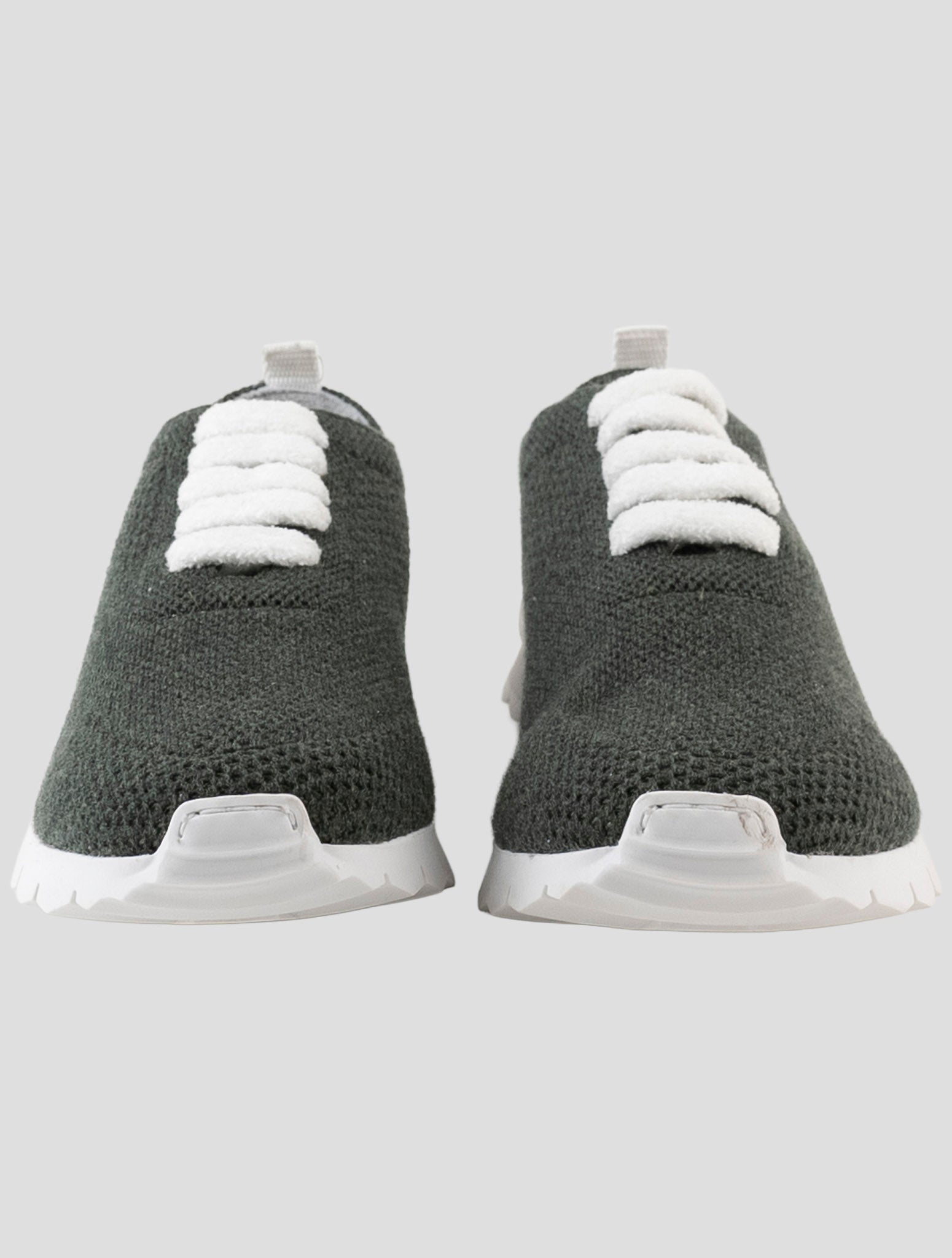 Kiton Green Cashmere Sneakers