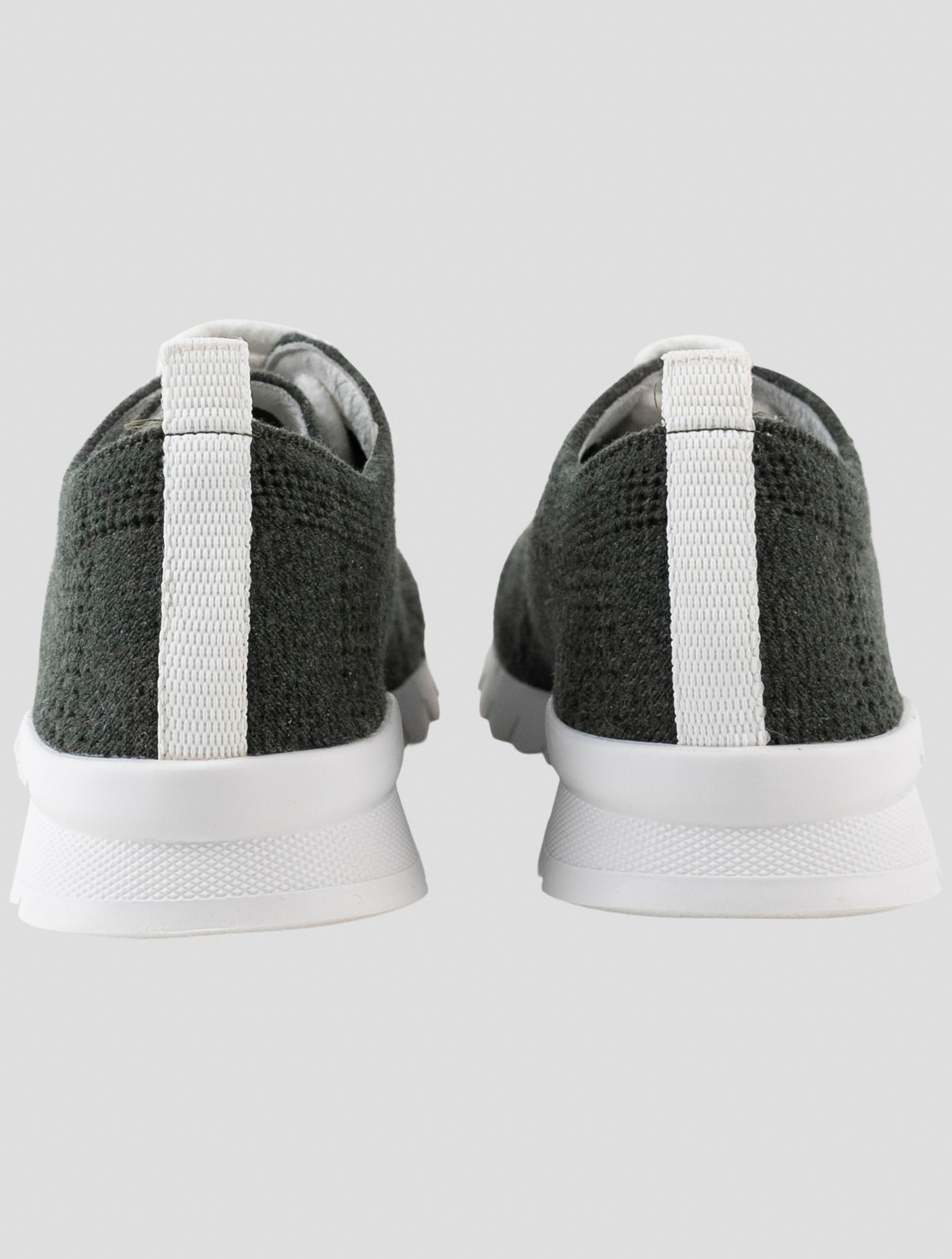 Kiton Green Cashmere Sneakers