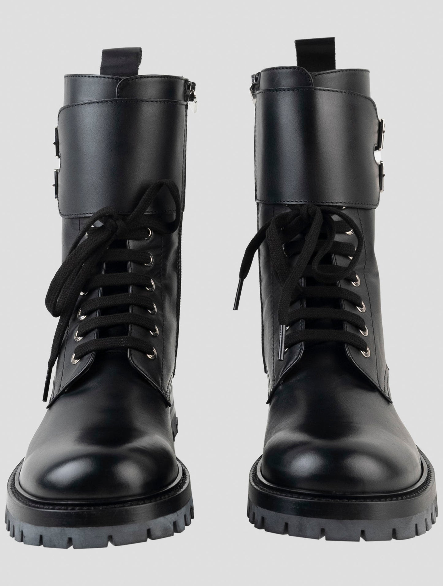 Kiton Black Leather Boots
