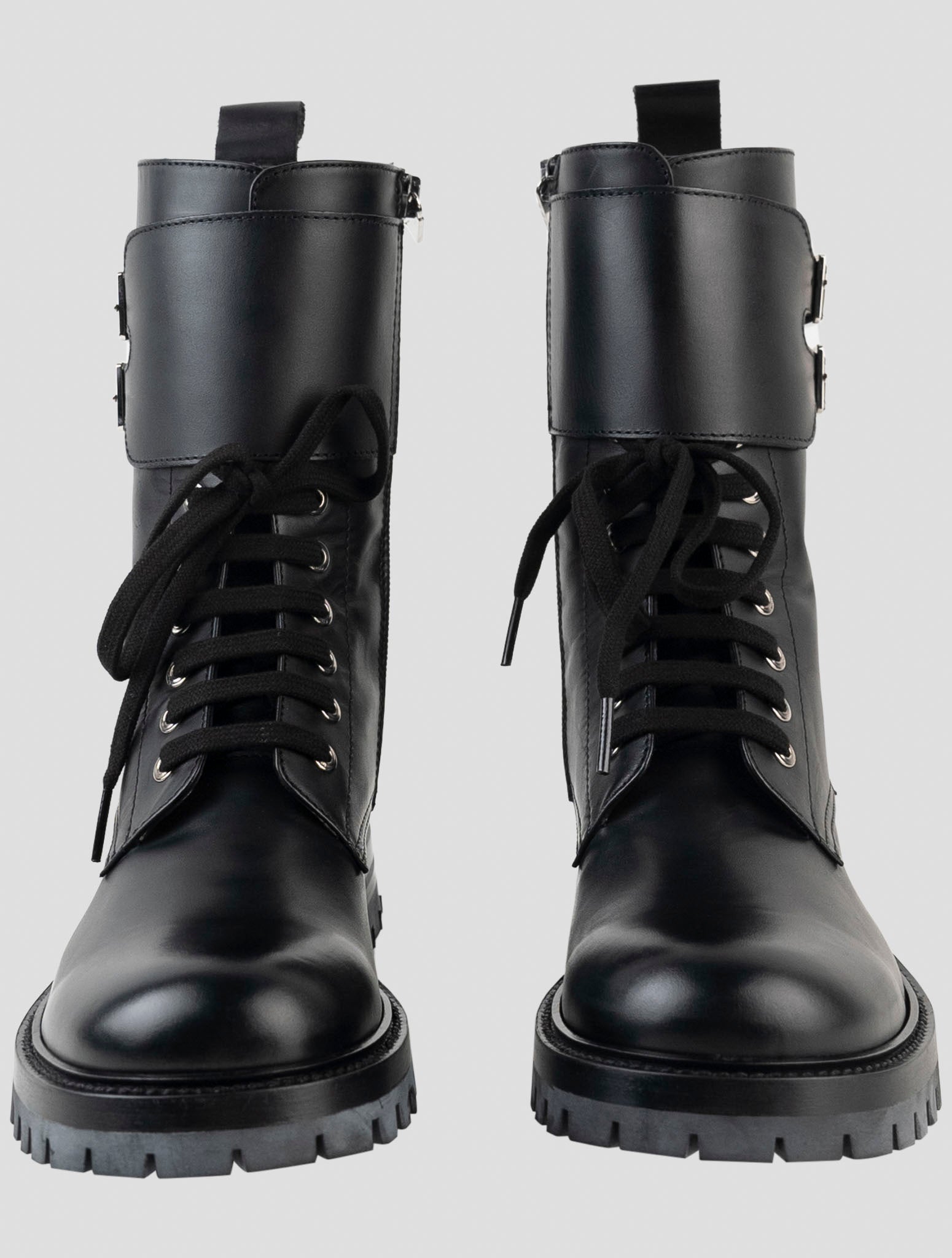 Kiton Black Leather Boots