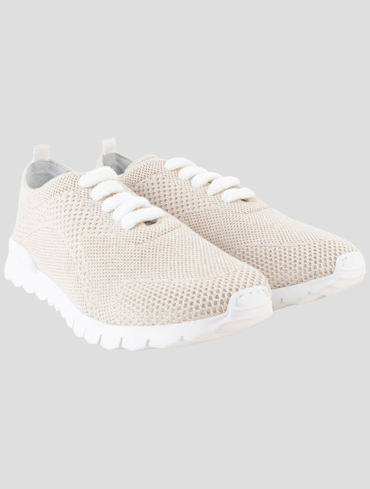 Kiton Beige Cashmere Sneakers