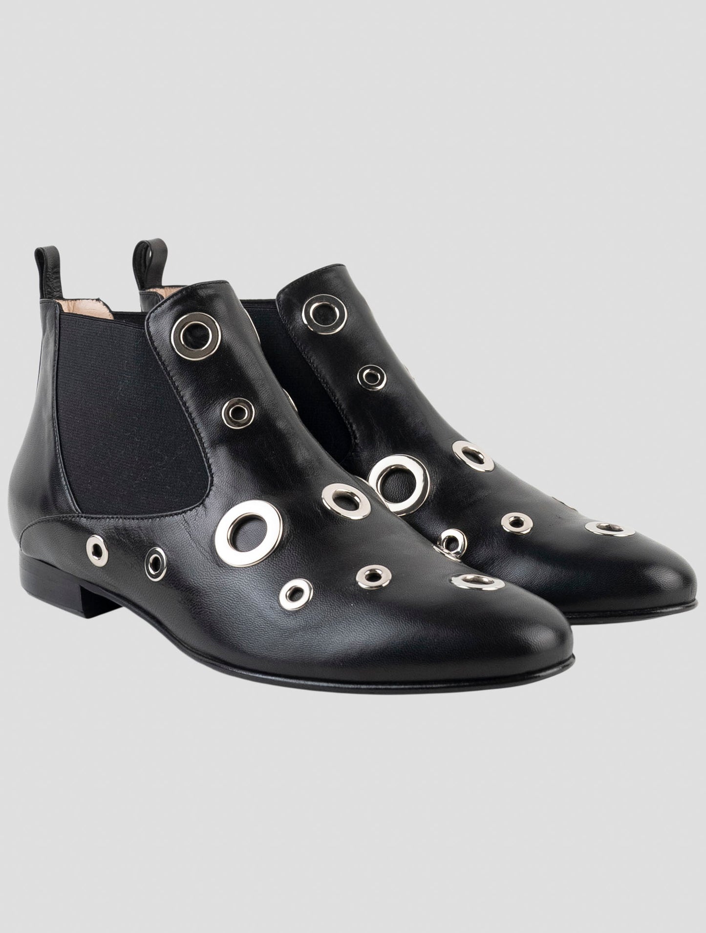 Kiton Black Leather Boots