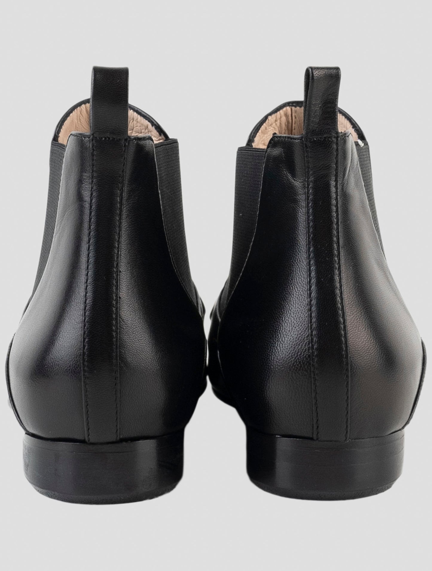 Kiton Black Leather Boots