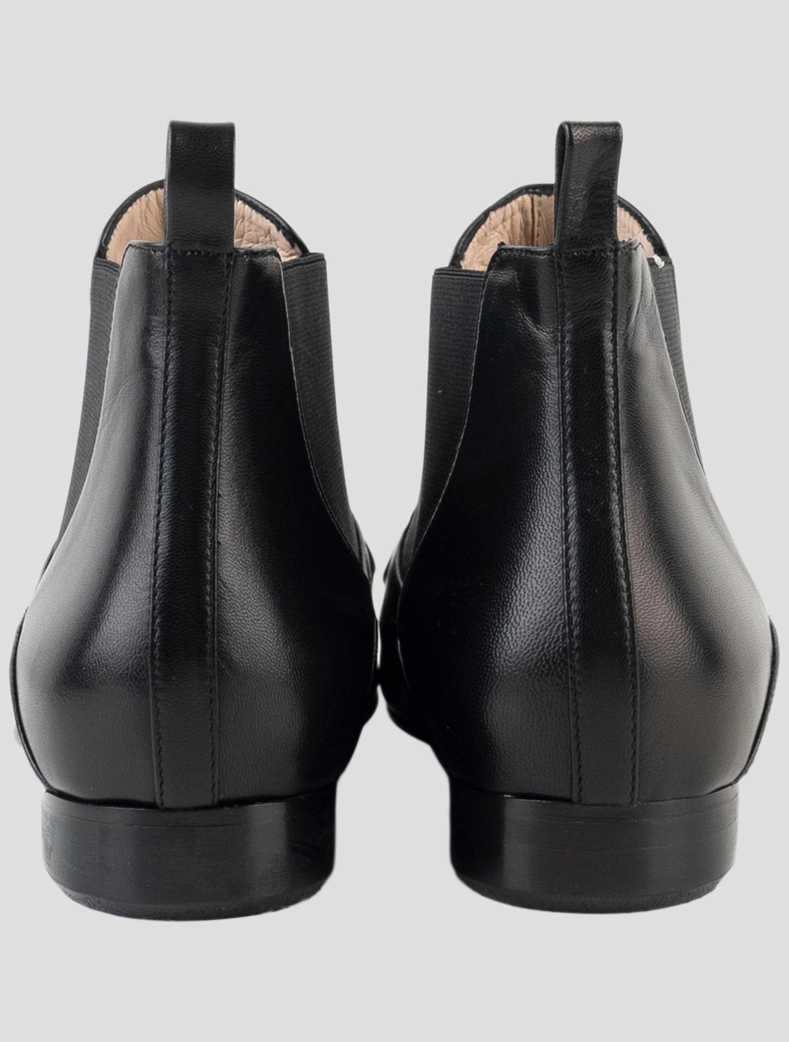 Kiton Black Leather Boots