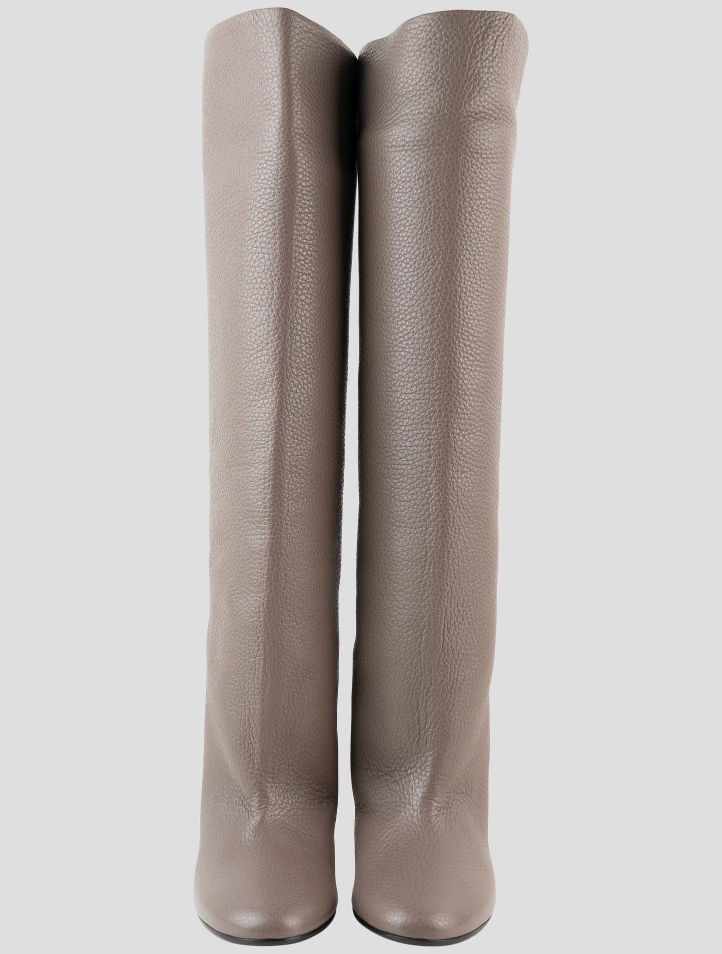 Kiton Taupe Leather Boots