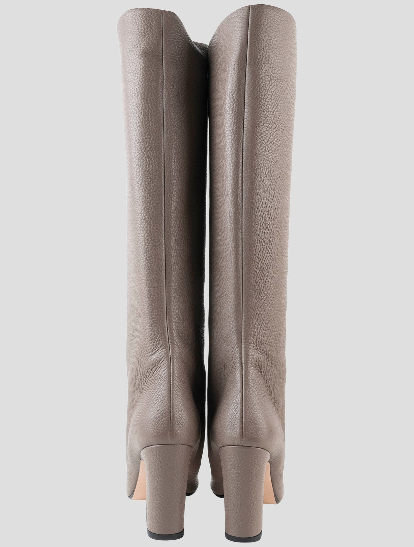 Kiton Taupe Leather Boots