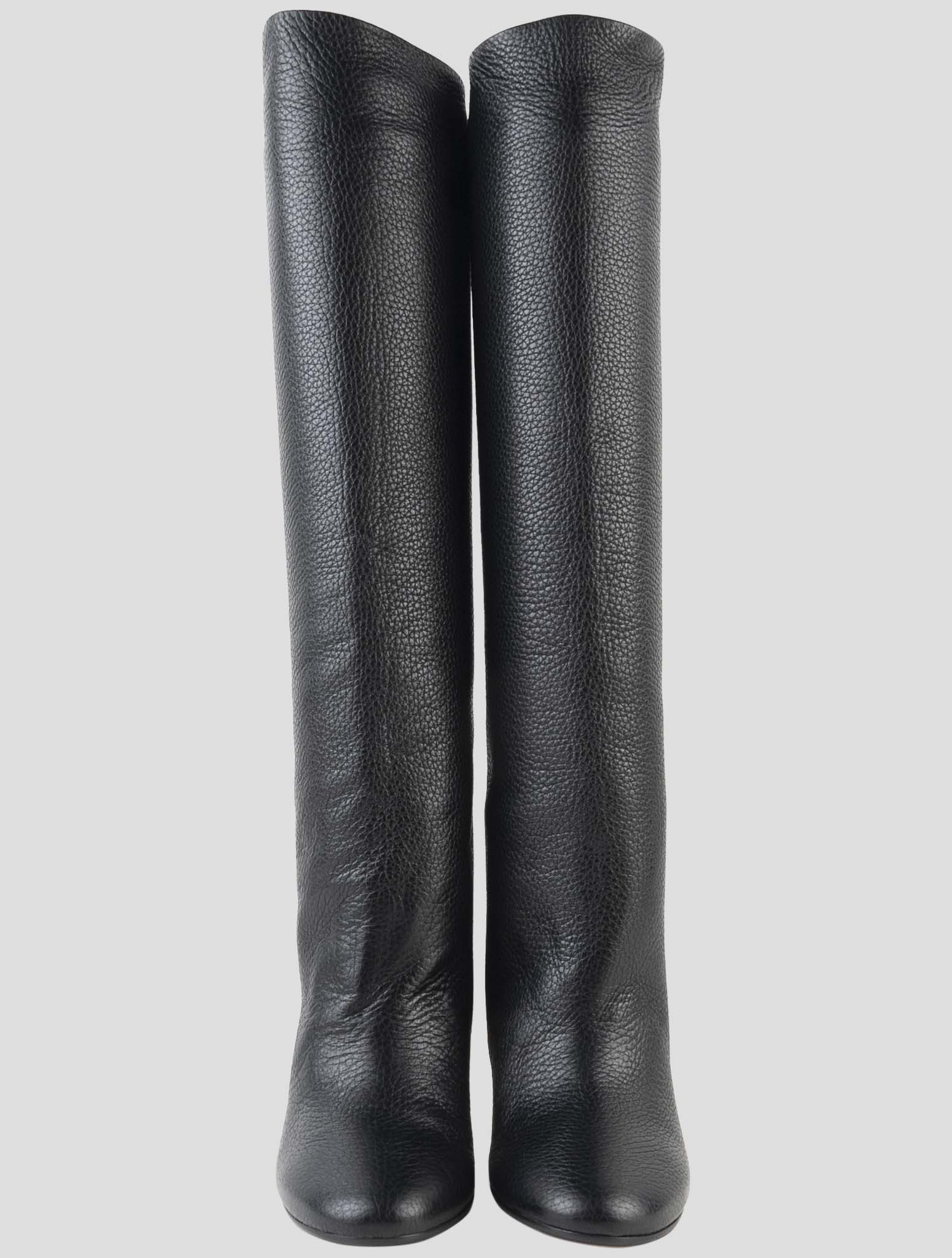 Kiton Black Leather Boots