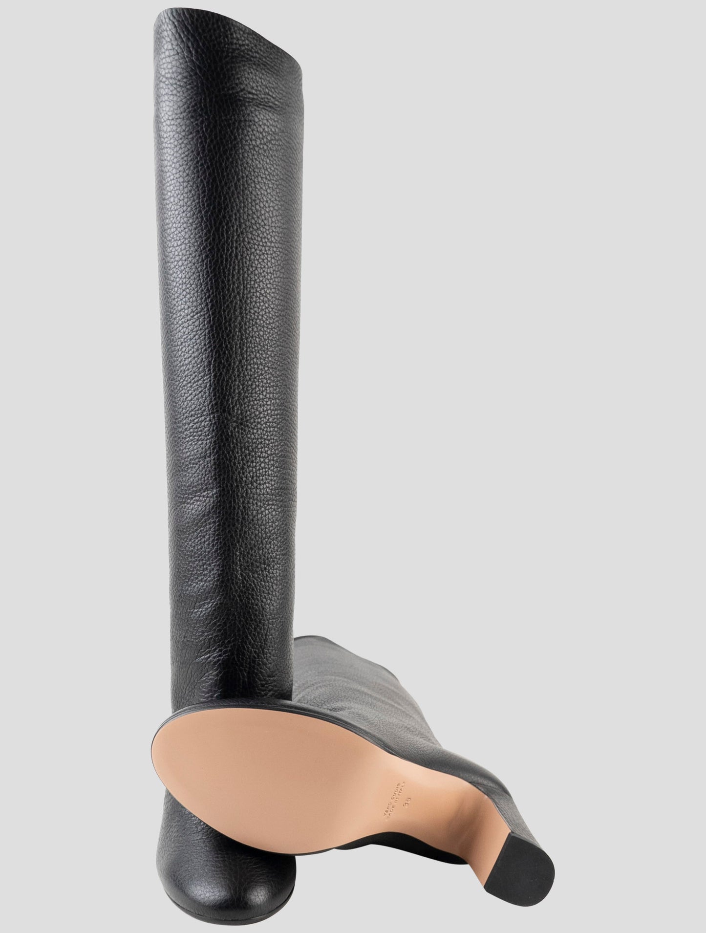 Kiton Black Leather Boots