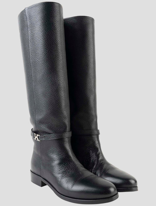 Kiton Black Leather Boots