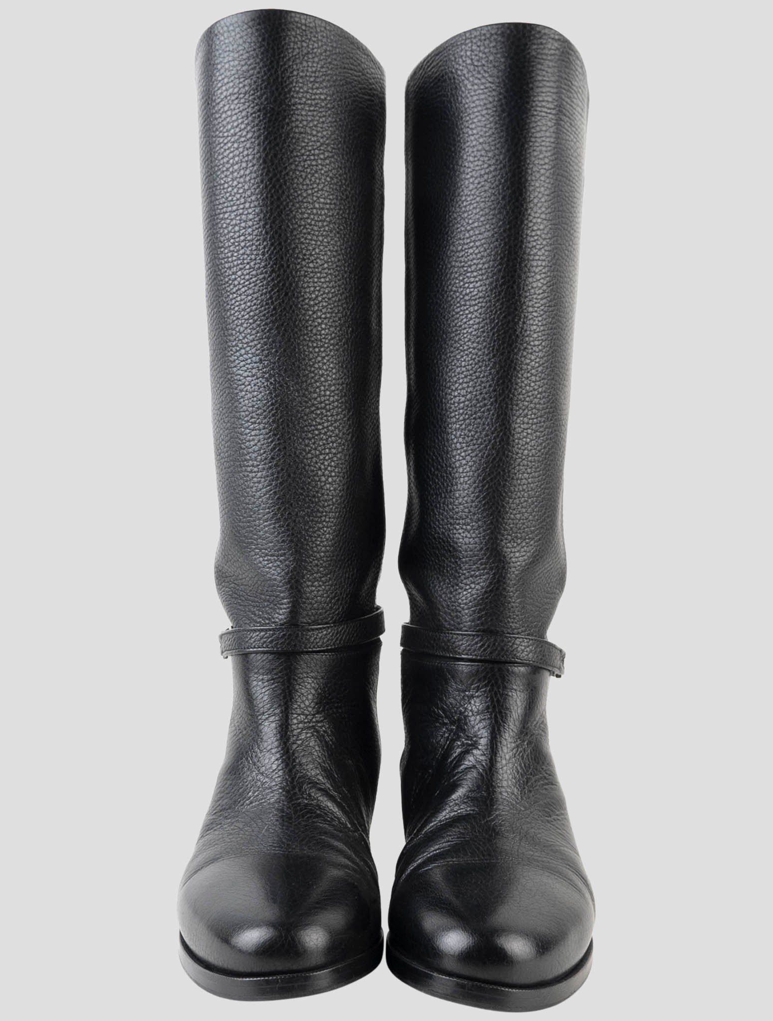 Kiton Black Leather Boots