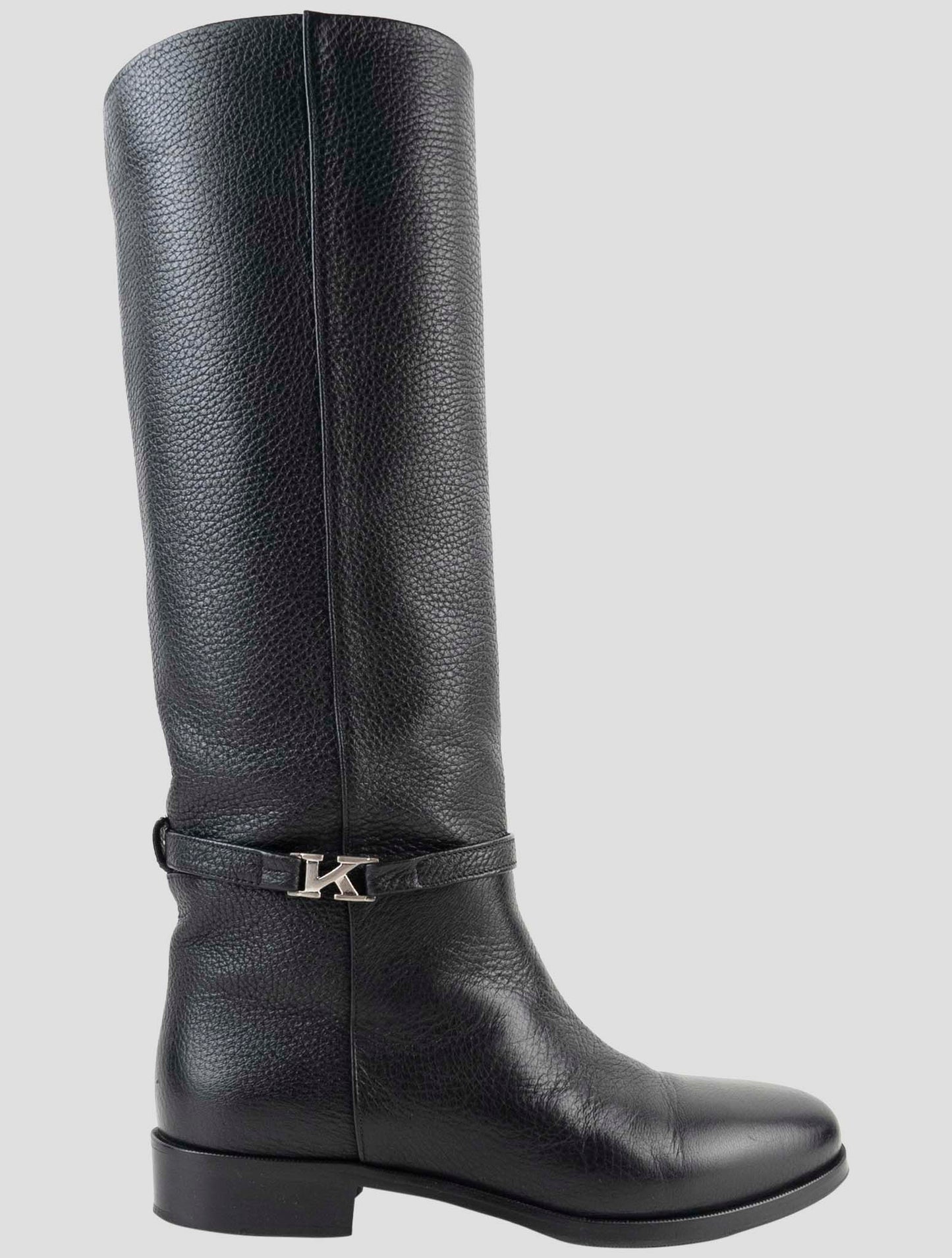 Kiton Black Leather Boots