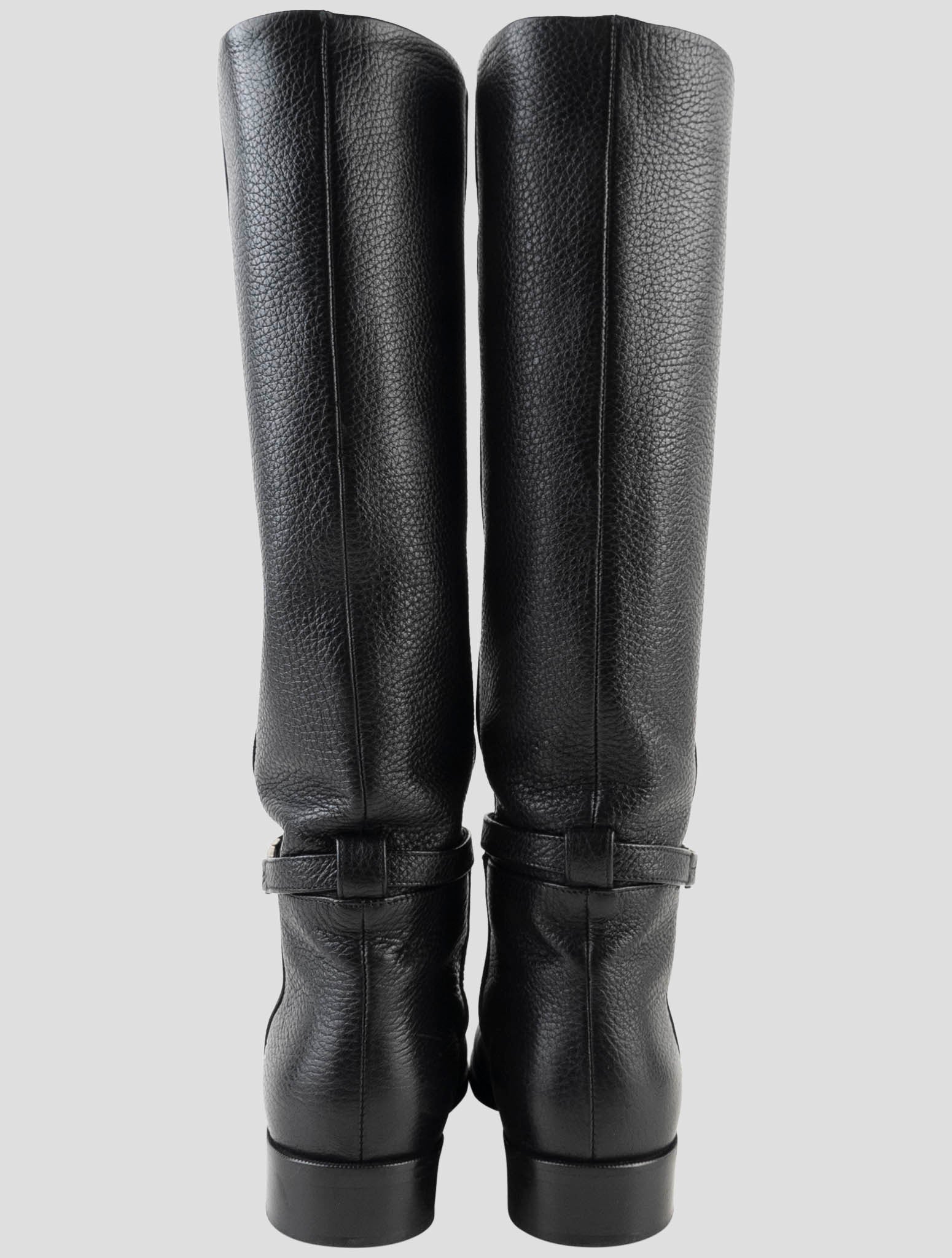 Kiton Black Leather Boots