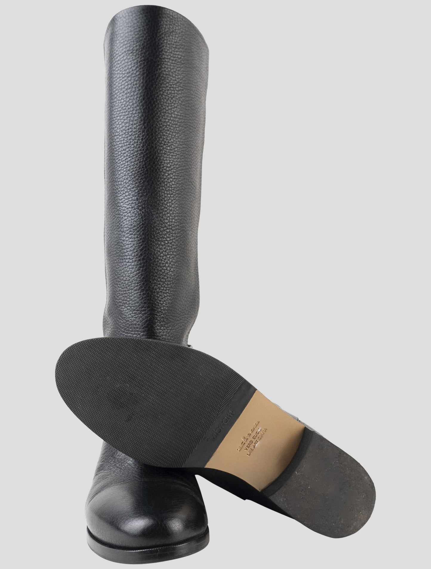 Kiton Black Leather Boots