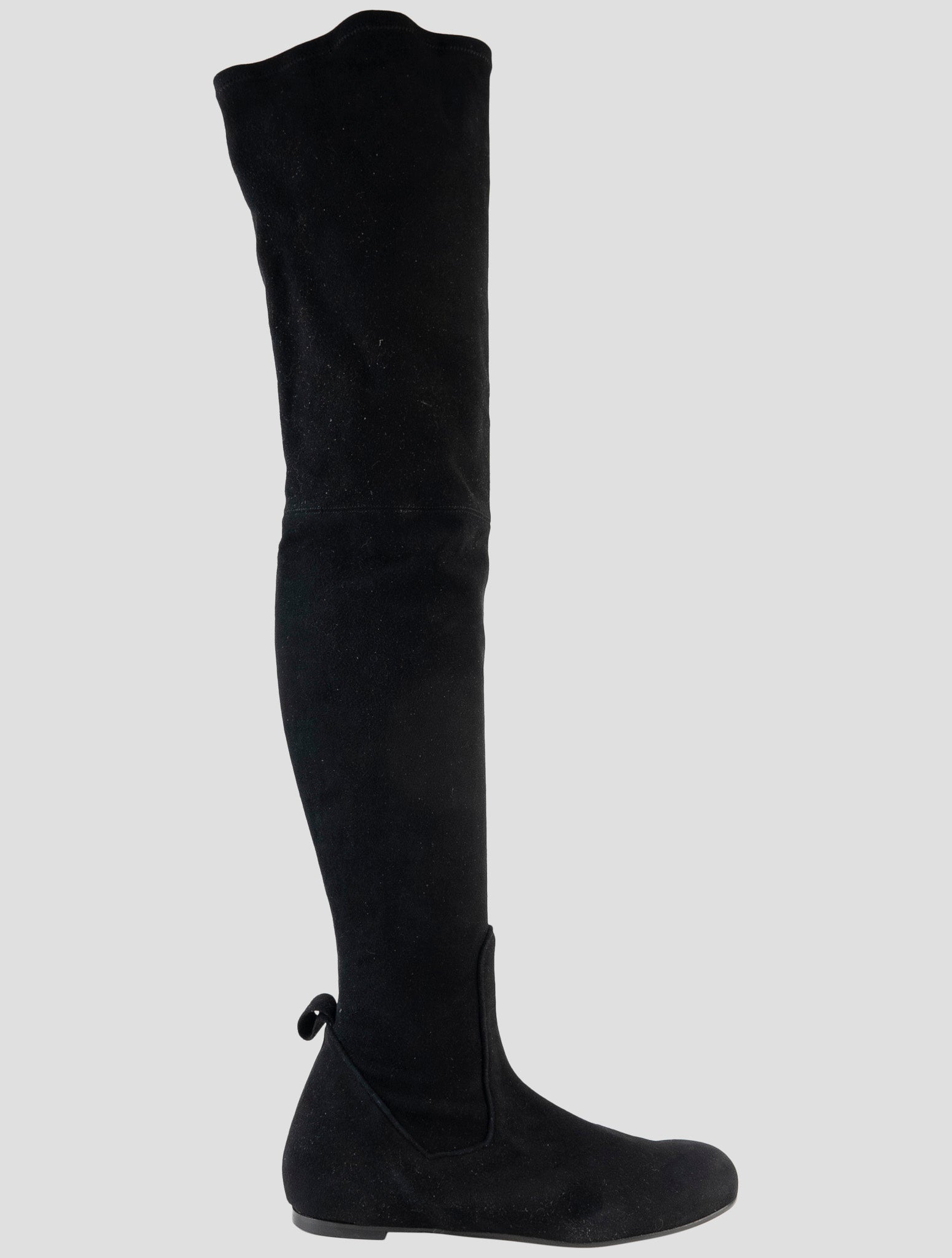 Kiton Black Leather Suede Boots