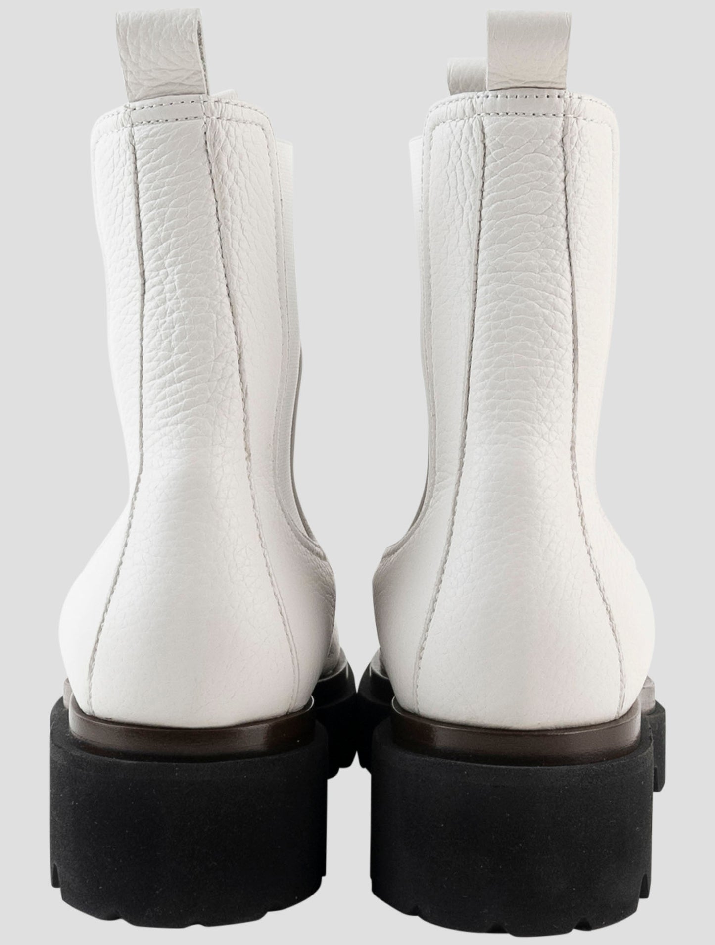 Kiton White Leather Boots