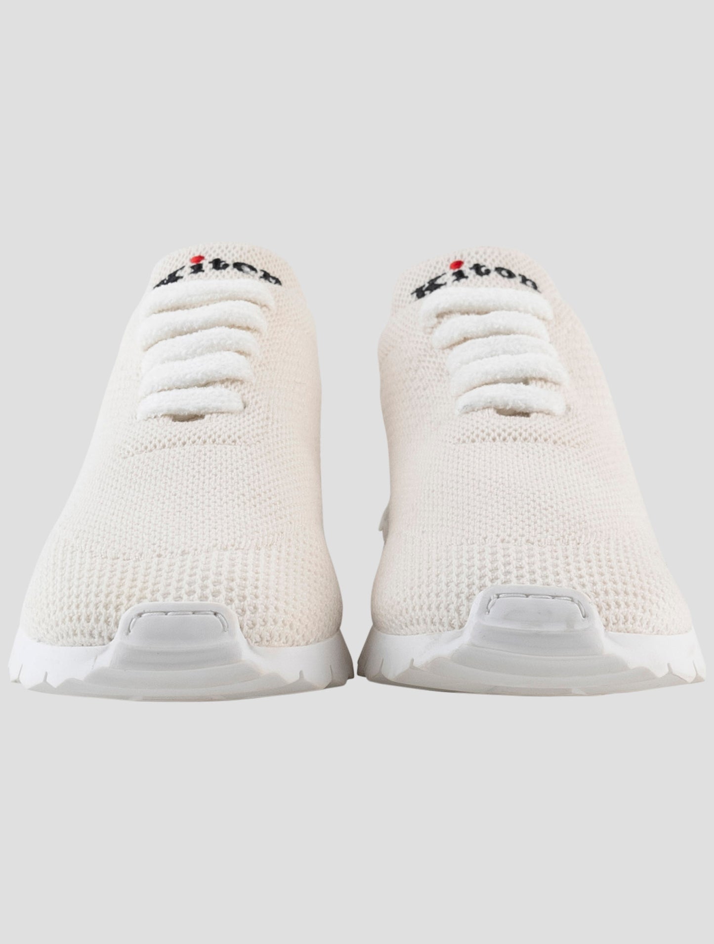 Kiton White Cashmere Sneakers