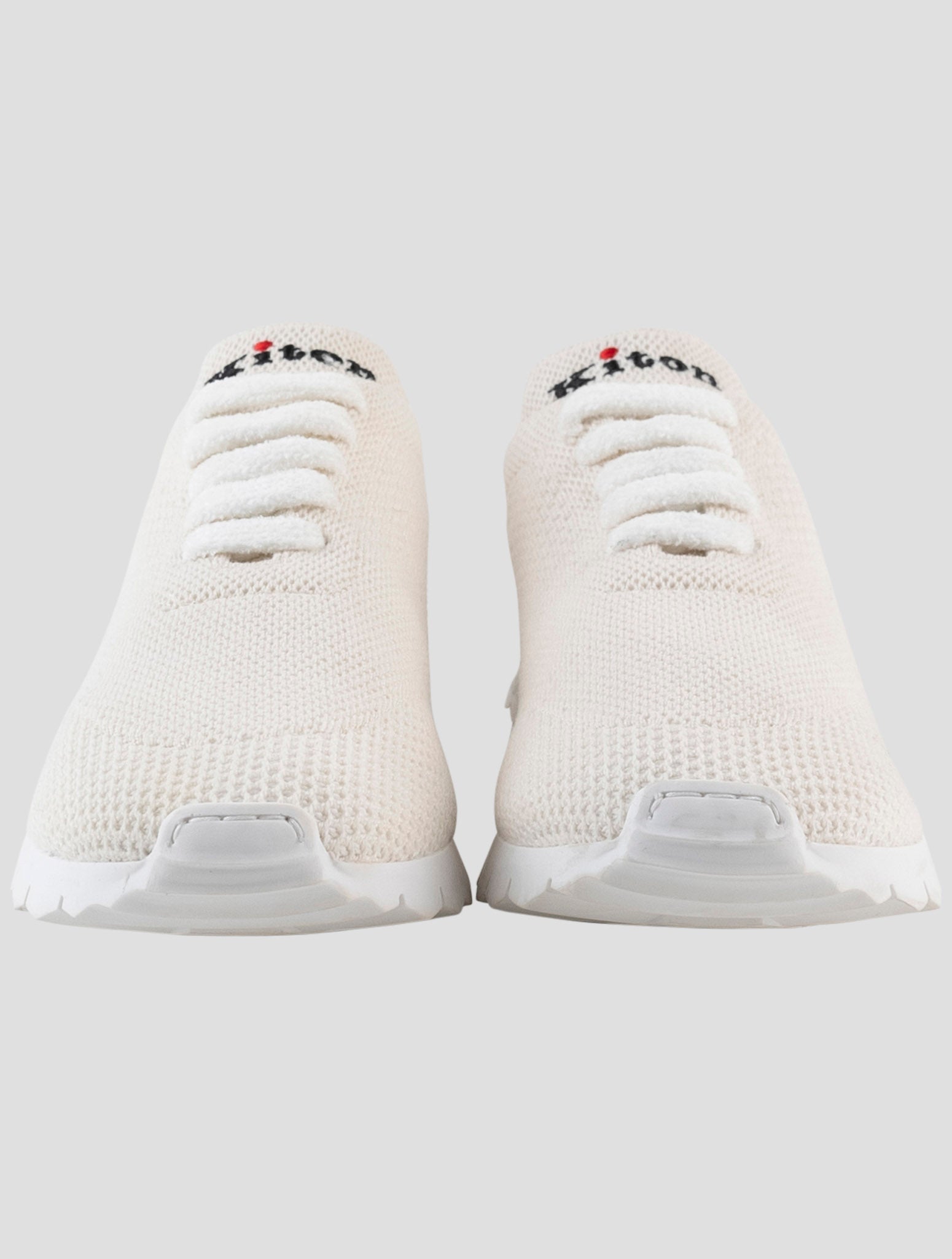 Kiton White Cashmere Sneakers