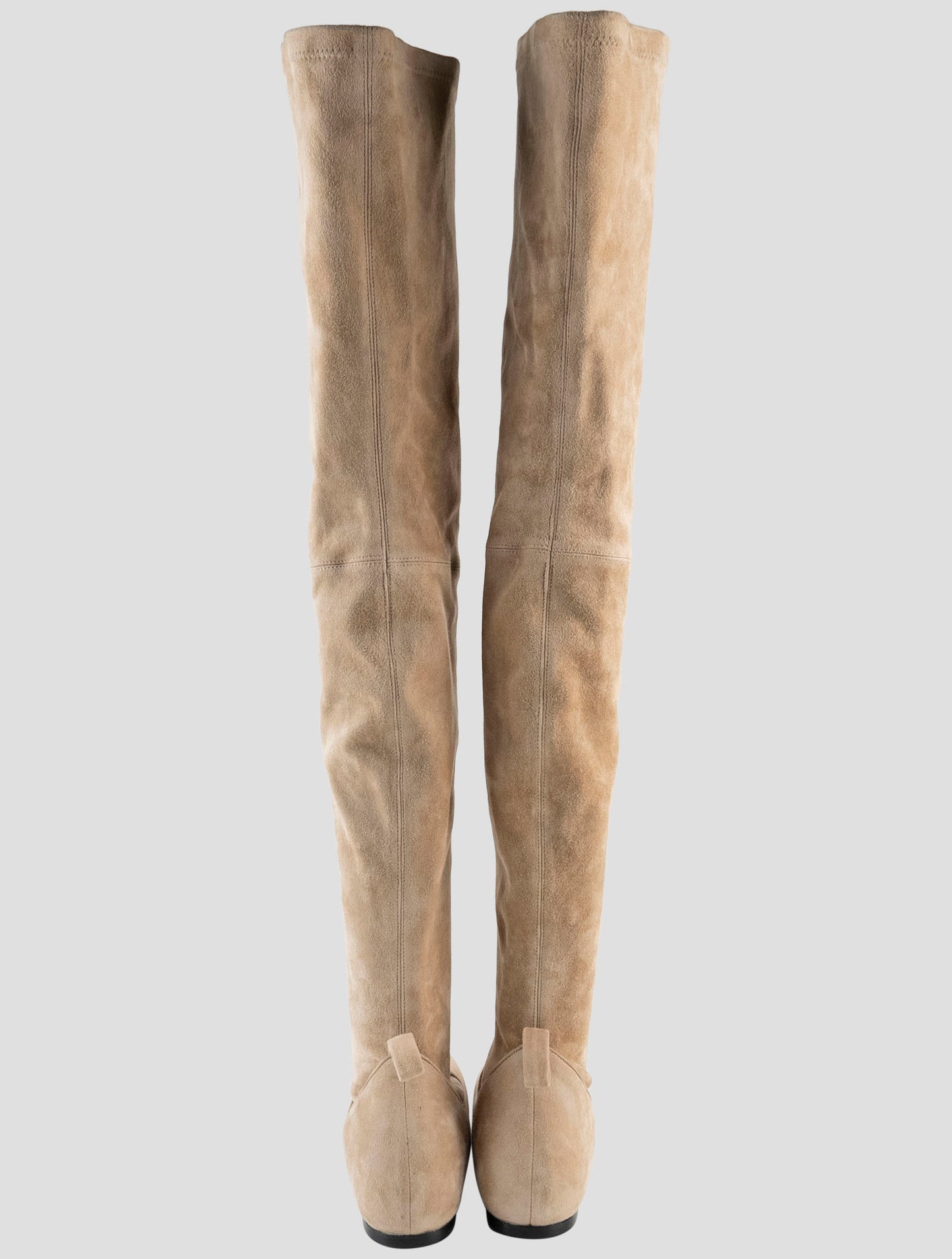 Kiton Beige Leather Suede Boots