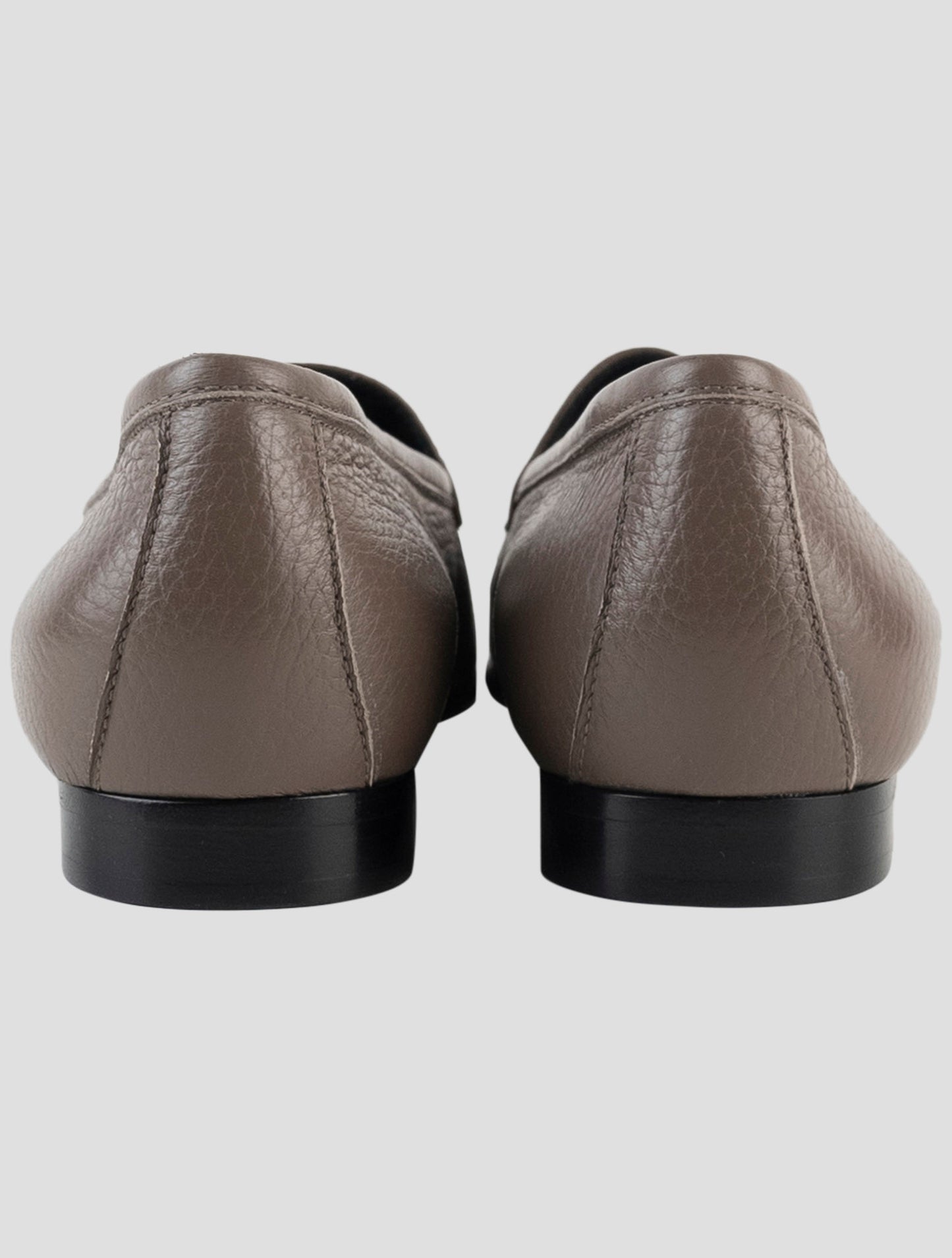 Kiton Taupe Leather Sneakers