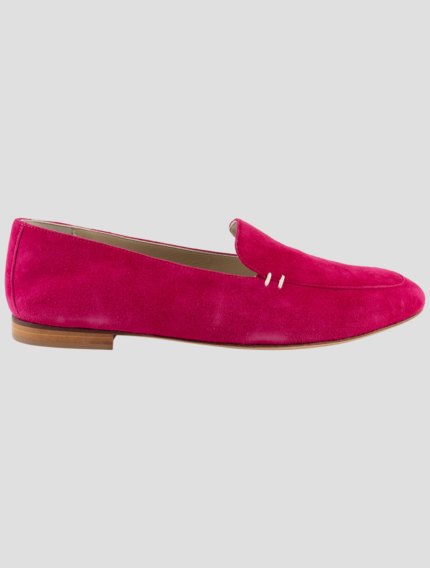 Kiton Fucsia Leather Suede Loafers