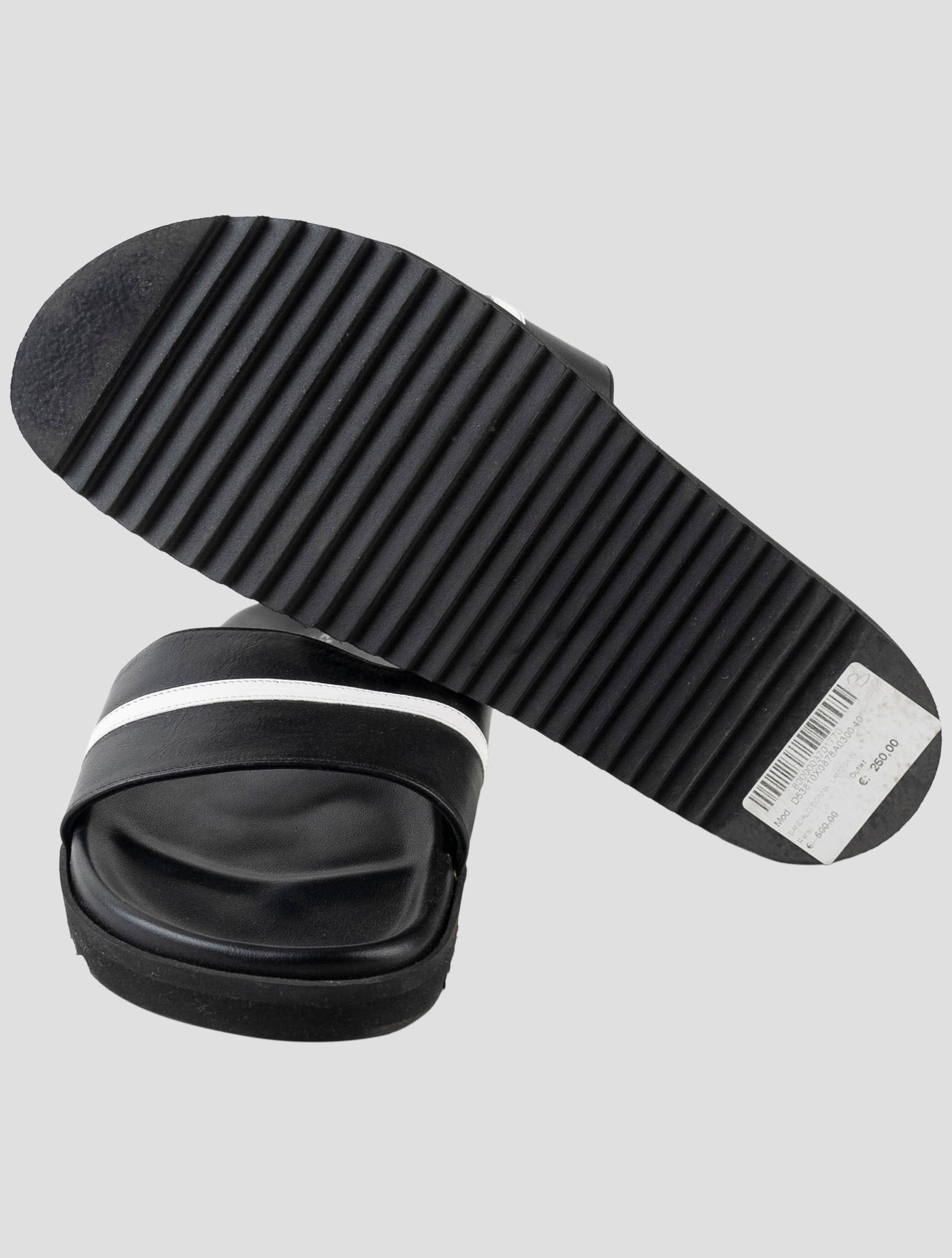Kiton Black Leather Slippers