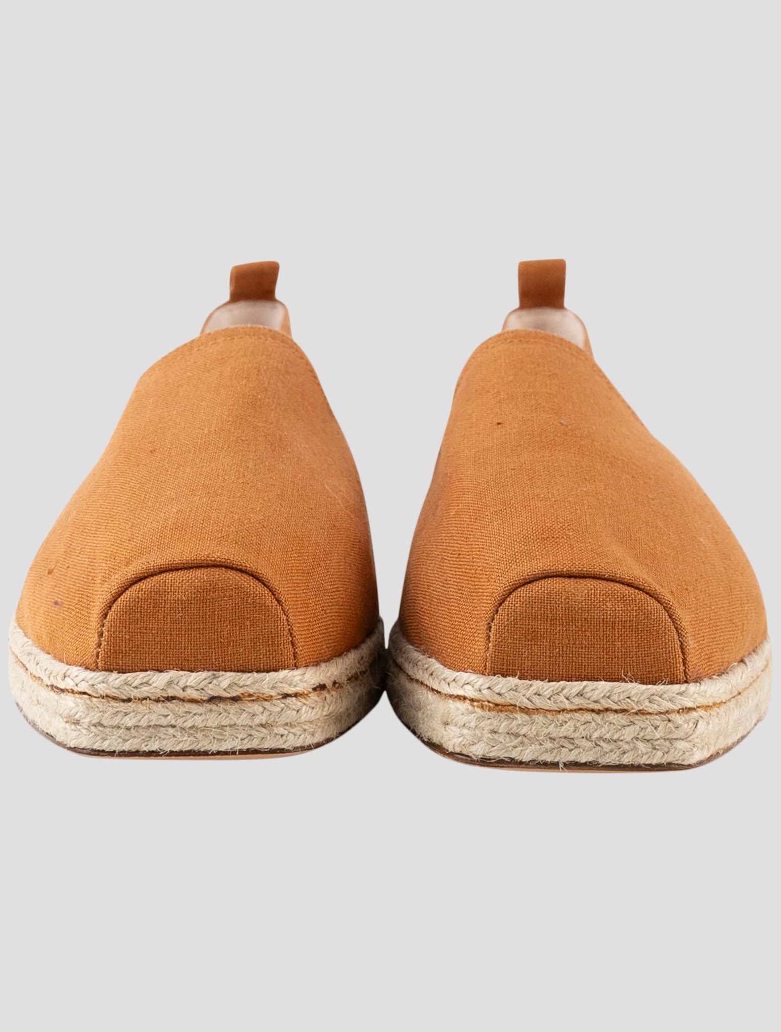 Kiton Brown Linen Espadrillas