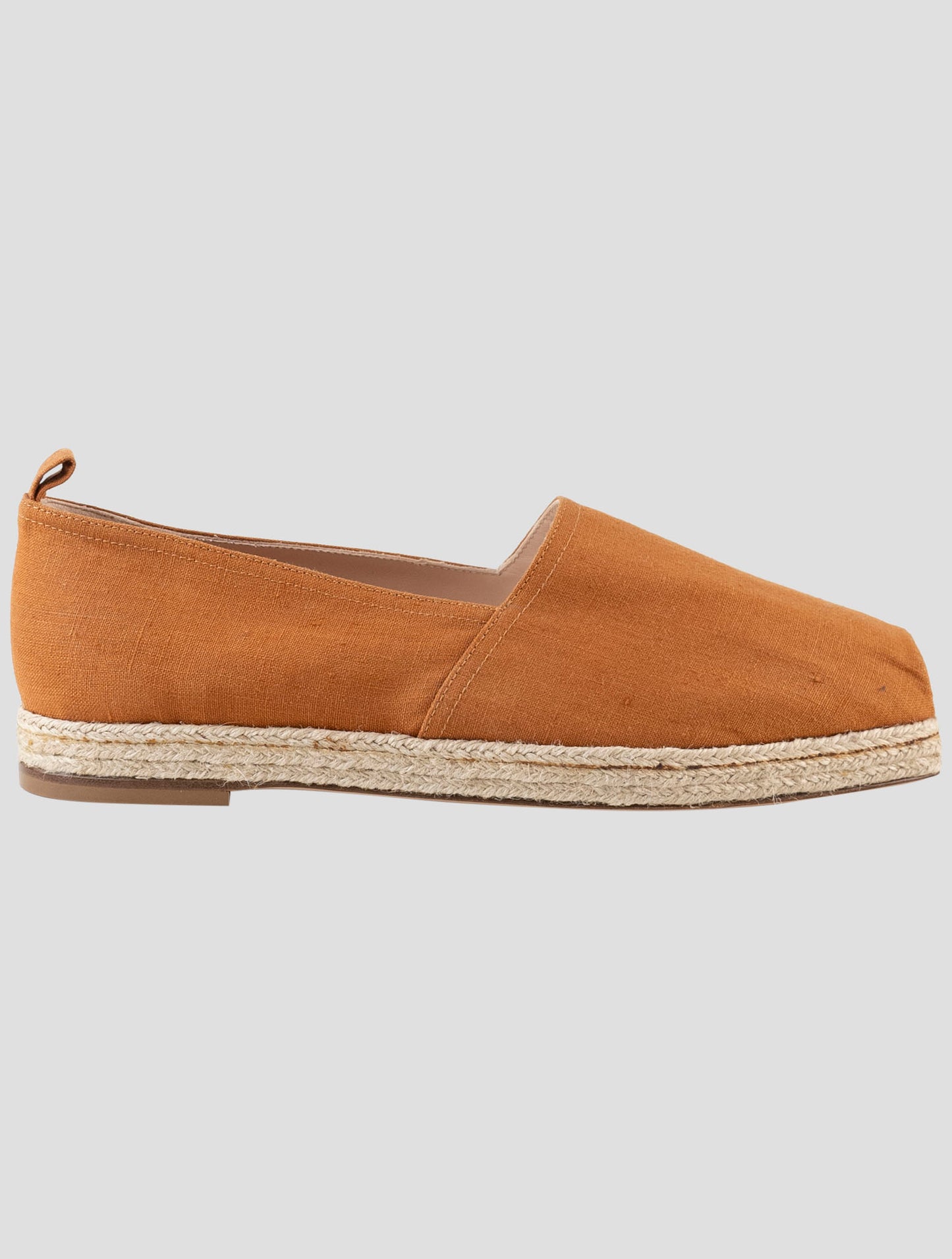 Kiton Brown Linen Espadrillas