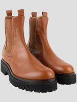 Kiton Brown Leather Boots