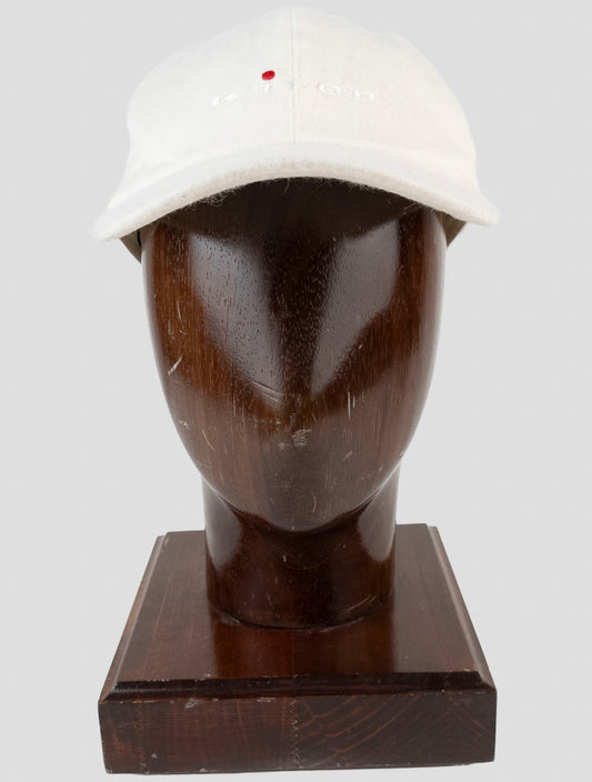 Kiton White Cashmere Baseball Cap