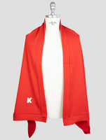 Kiton Red Cashmere Cotton Beach Towels