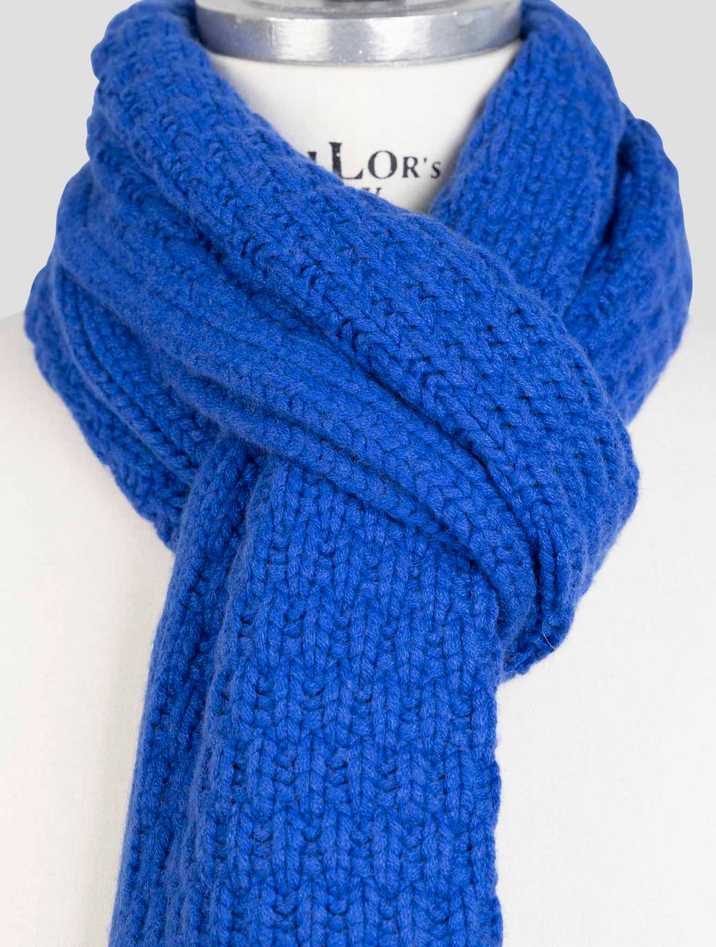 Kiton Blue Cashmere Scarf