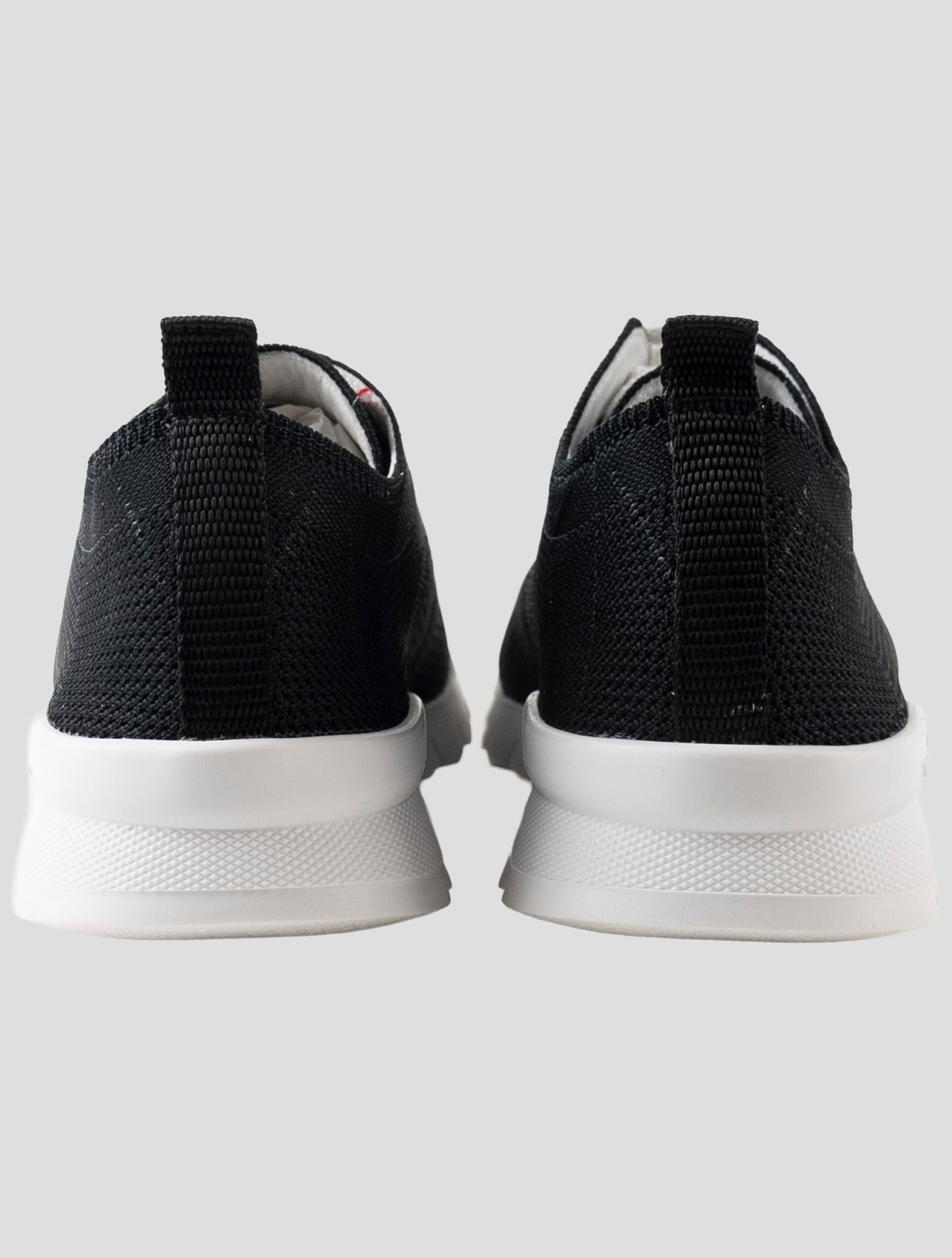 Kiton Black Cotton Ea Sneakers